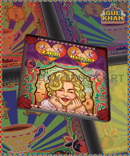 Zaalim Haseen Printed Coaster Design