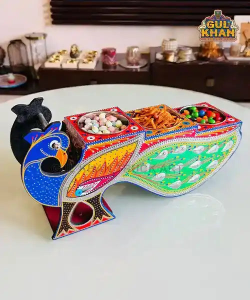 Peacock Bowl Partition Tray